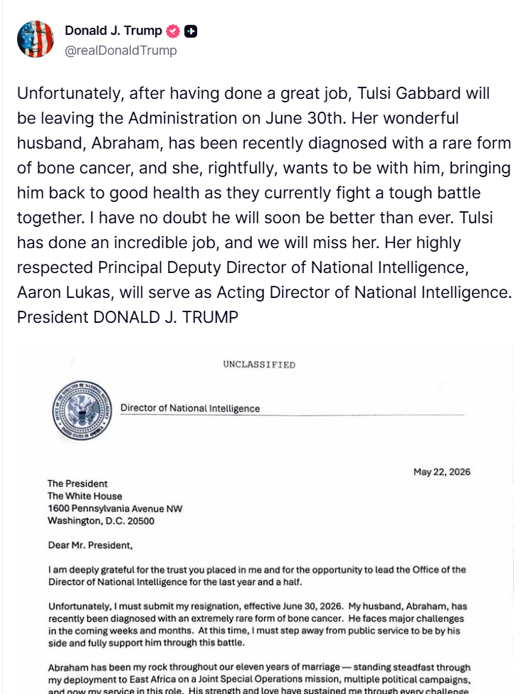 2026 05 22 TS Trump Tulis Gabbard