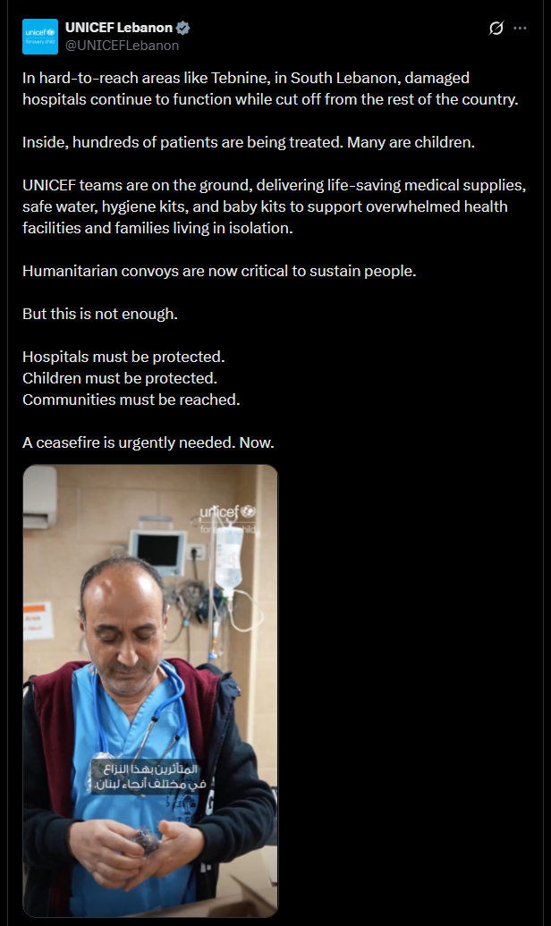 2026 04 11 X Unicef Lebanon